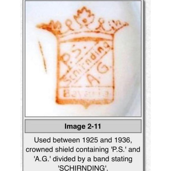 Schirnding 1920 teacup - Bavarian China - very rare-flawless - numbered 21   - Picture 7 of 9